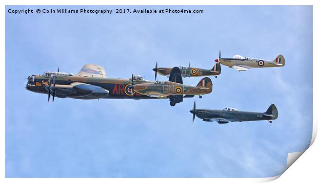 The Battle Of Britain Memorial Flight - RIAT 2 Print by Colin Williams Photography