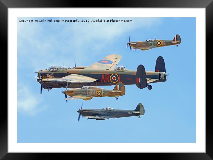 The Battle Of Britain Memorial Flight - RIAT 3 Framed Mounted Print by Colin Williams Photography