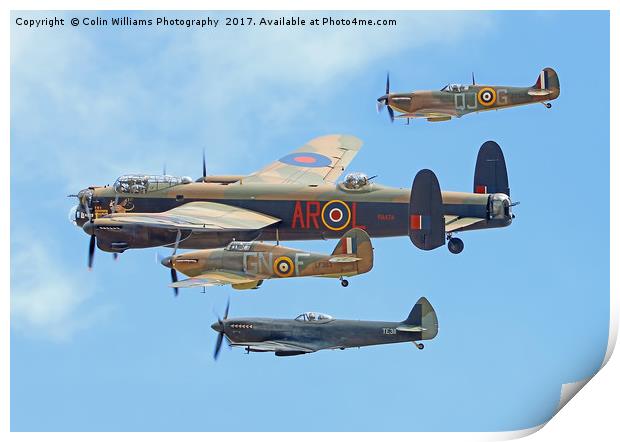 The Battle Of Britain Memorial Flight - RIAT 3 Print by Colin Williams Photography
