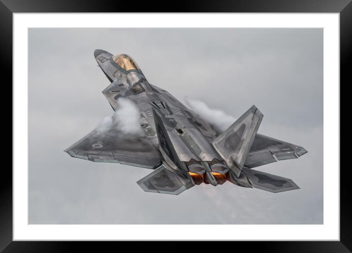 F-22 Raptor  Framed Mounted Print by J Biggadike