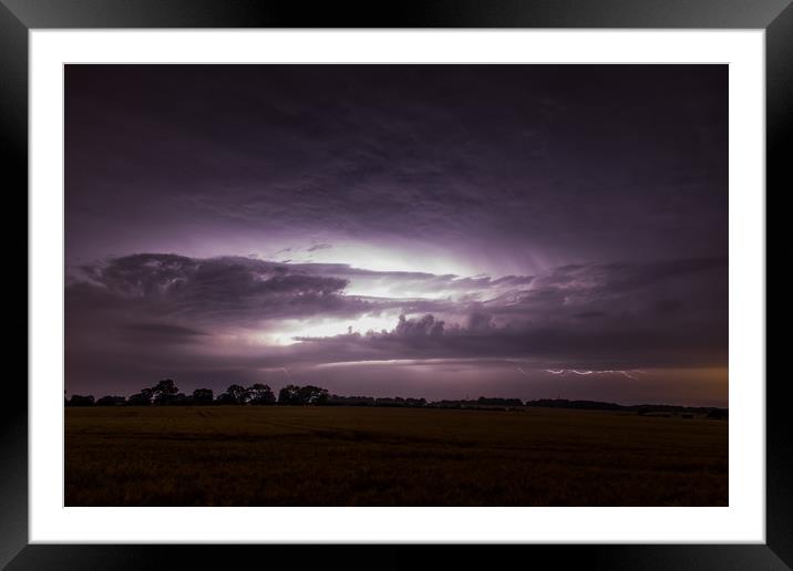 midnight storms Framed Mounted Print by james dorrington