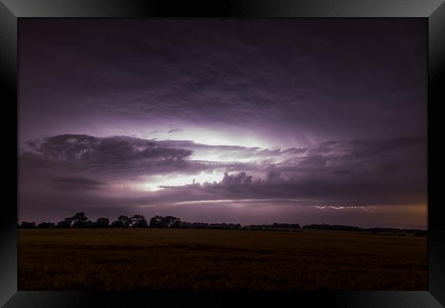 midnight storms Framed Print by james dorrington
