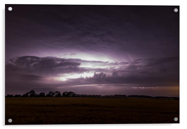 midnight storms Acrylic by james dorrington