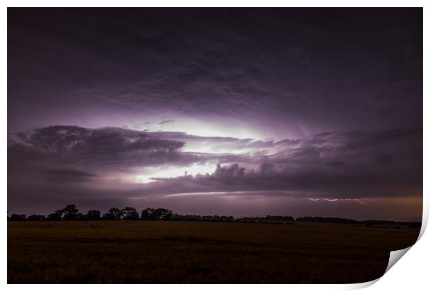 midnight storms Print by james dorrington
