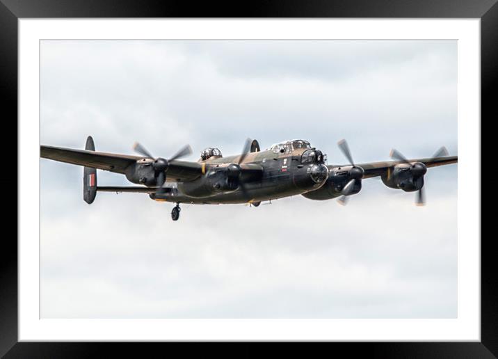 Lancaster Bomber The City Of Lincoln Framed Mounted Print by J Biggadike