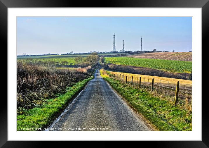 Country Road Framed Mounted Print by Philip Gough