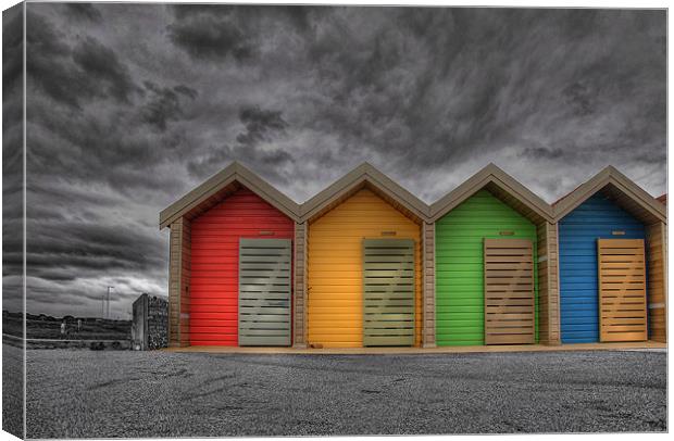 Beach Huts Canvas Print by andy harris