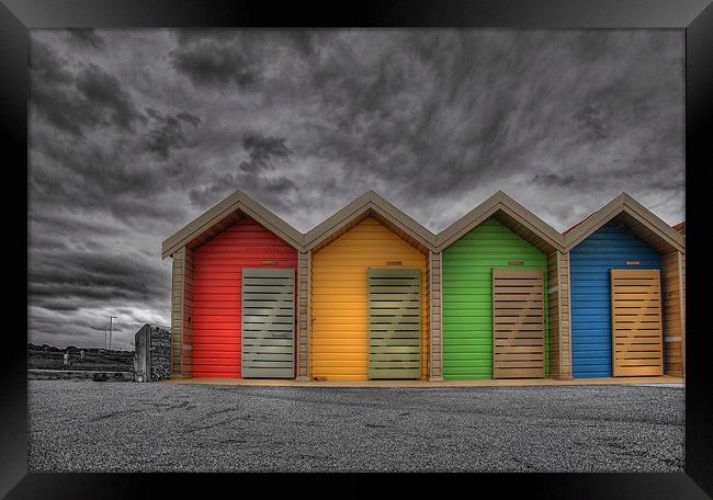 Beach Huts Framed Print by andy harris