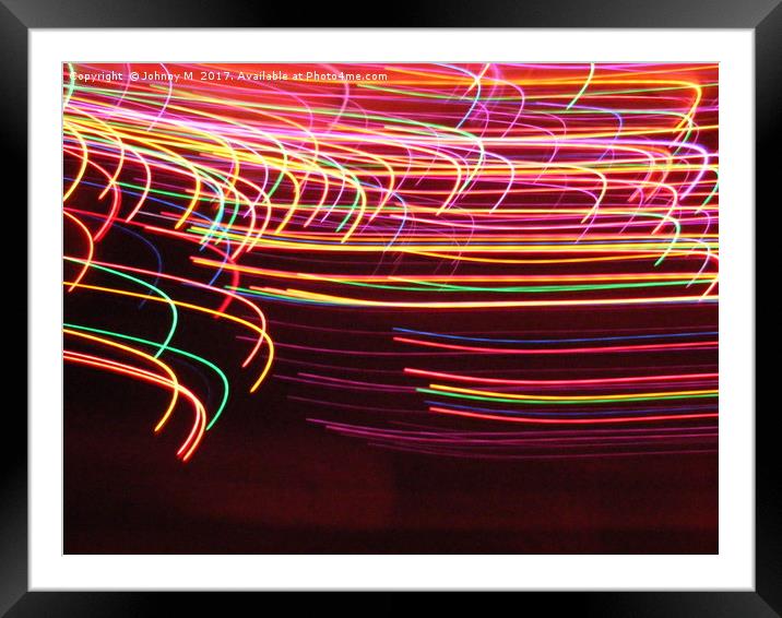 Light Motion Framed Mounted Print by Johnny M