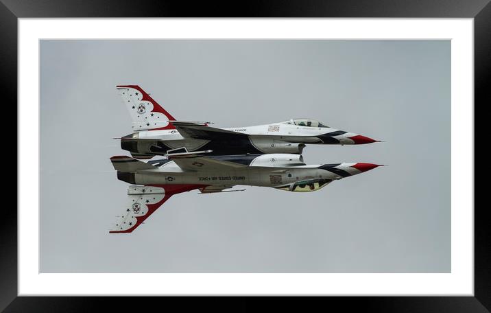 USAF Thunderbirds at the Royal International Air T Framed Mounted Print by Philip Catleugh