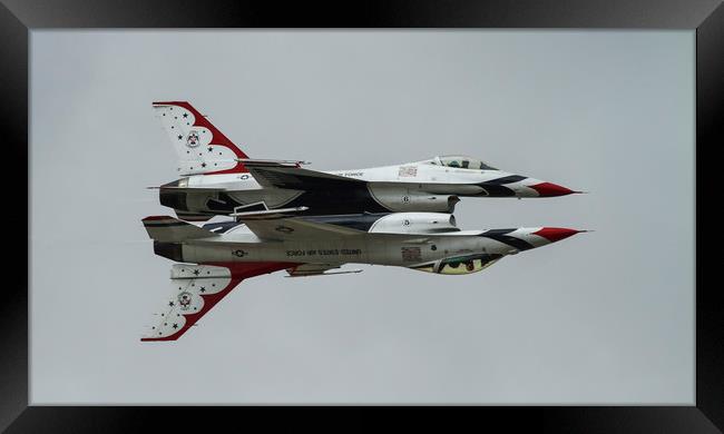 USAF Thunderbirds at the Royal International Air T Framed Print by Philip Catleugh