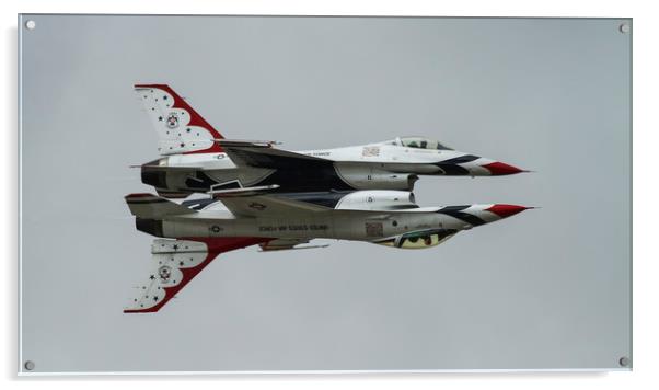 USAF Thunderbirds at the Royal International Air T Acrylic by Philip Catleugh