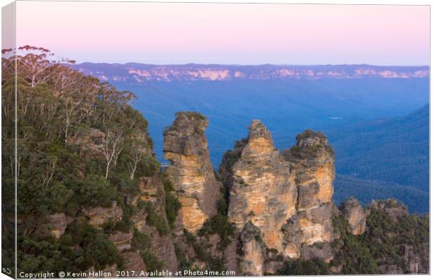 The Three Sisters Canvas Print by Kevin Hellon