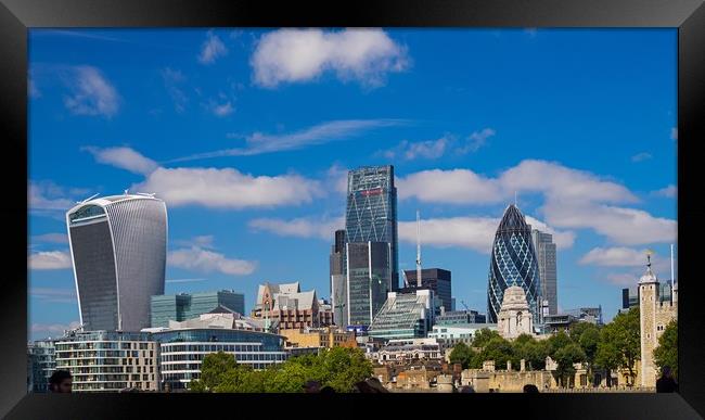 London Skyline Framed Print by Victor Burnside