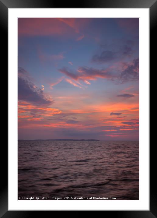 Sunset Over Leysdown Framed Mounted Print by Wayne Lytton