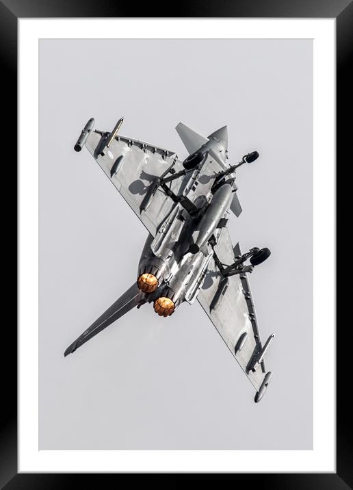Eurofighter Typhoon Dirty Loop Framed Mounted Print by J Biggadike