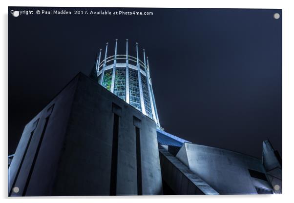Liverpool Metropolitan Cathedral Acrylic by Paul Madden