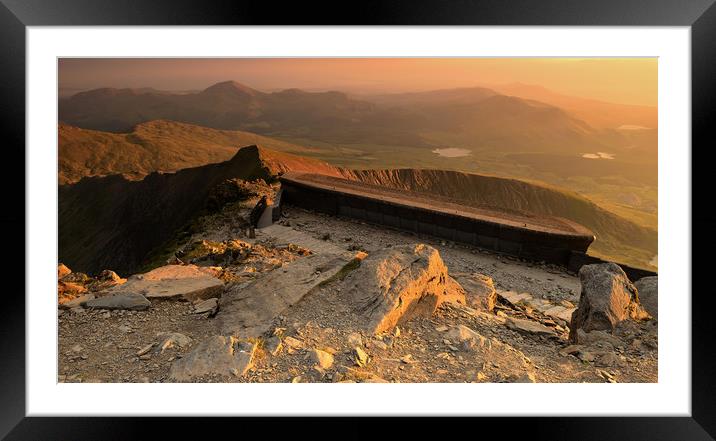 Snowdon Summit                    Framed Mounted Print by Kevin OBrian