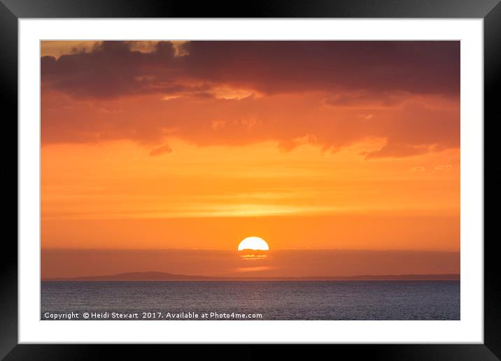 Sunset Dreams Framed Mounted Print by Heidi Stewart