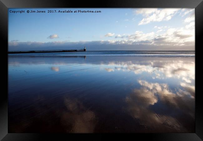 Reflected Blue Sky Framed Print by Jim Jones
