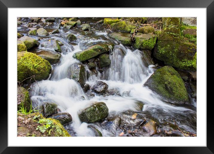 Lumsdale Falls Framed Mounted Print by Jennifer Higgs