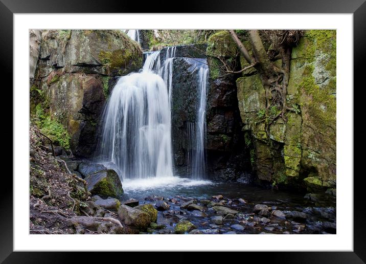 Lumsdale Falls Pool Framed Mounted Print by Jennifer Higgs
