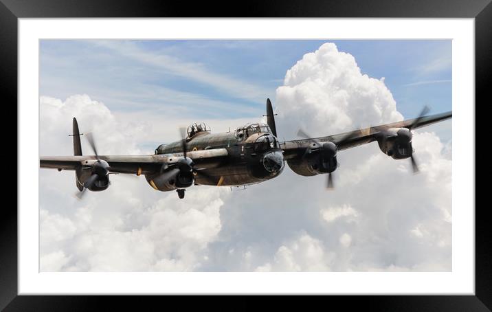 Lancaster Bomber Portrait Of An Icon Framed Mounted Print by J Biggadike