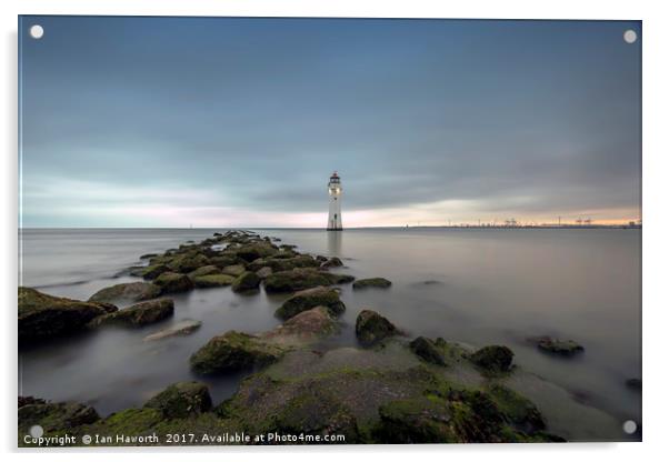 Fort Perch Rock Lighthouse New Brighton Acrylic by Ian Haworth