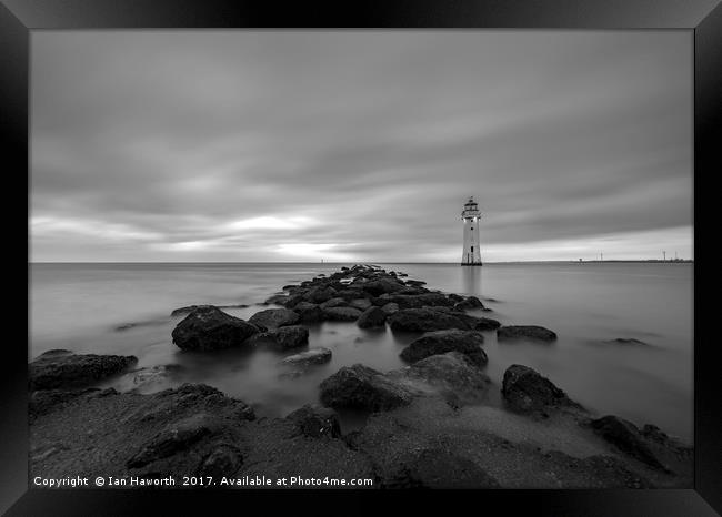 Fort Perch Rock, Lighthouse, New Brighton, Wirral, Framed Print by Ian Haworth