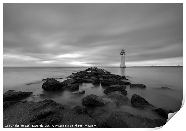 Fort Perch Rock, Lighthouse, New Brighton, Wirral, Print by Ian Haworth