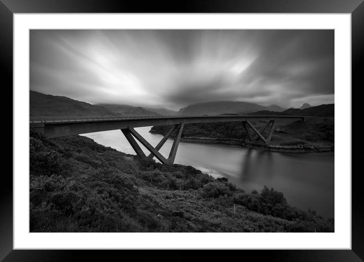 The Kylesku Bridge Scotland Framed Mounted Print by Derek Beattie