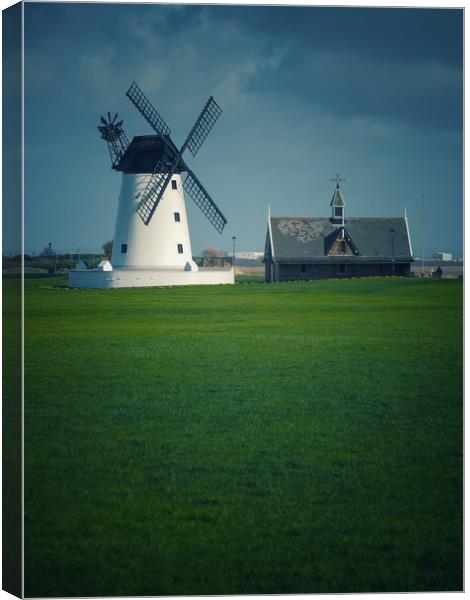 Lytham Windmill     Canvas Print by Victor Burnside