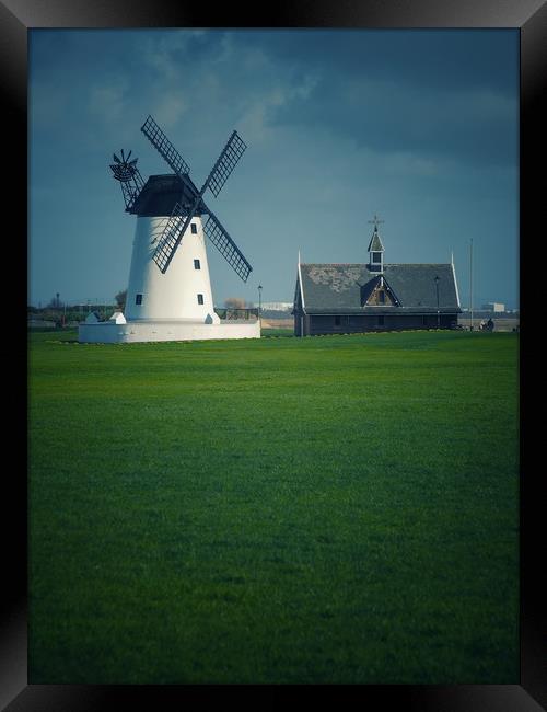 Lytham Windmill     Framed Print by Victor Burnside