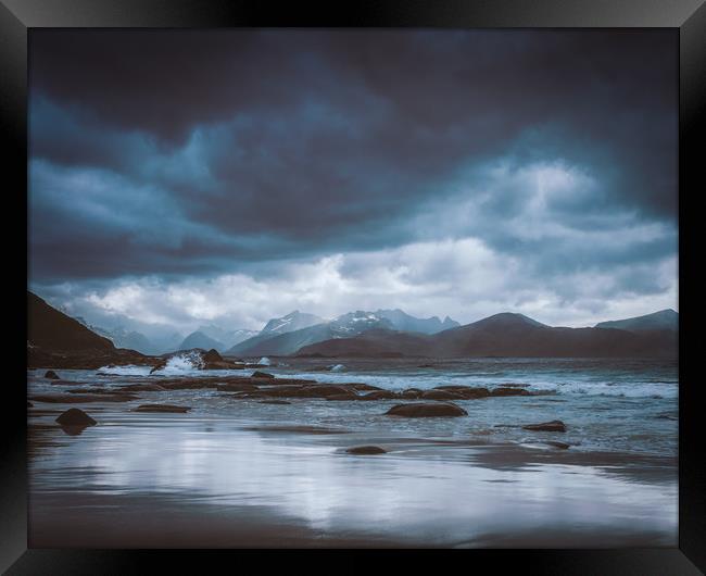 Vikten Beach Framed Print by Hamperium Photography