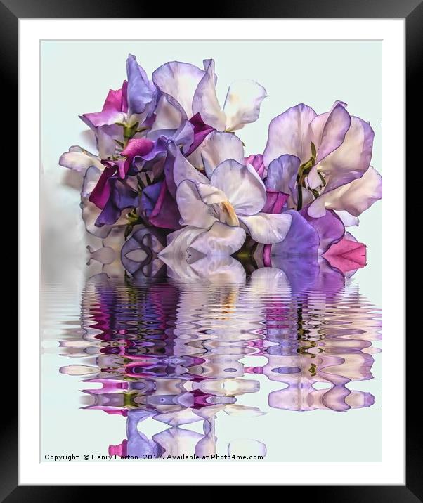Floral reflections Framed Mounted Print by Henry Horton