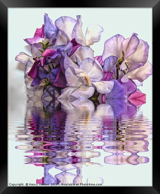 Floral reflections Framed Print by Henry Horton