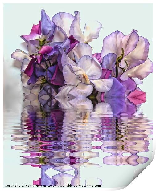 Floral reflections Print by Henry Horton