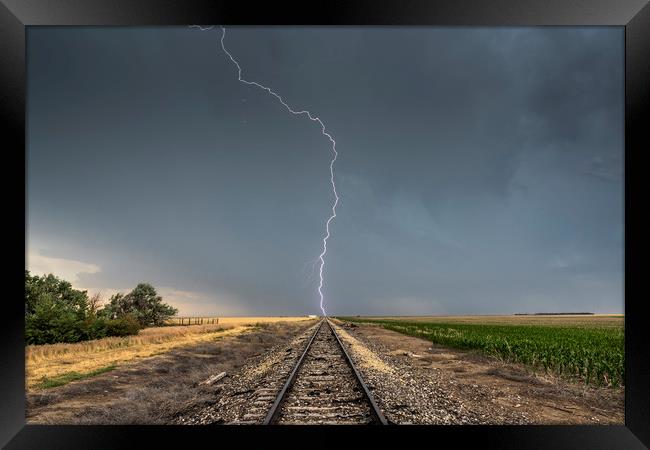 Railroad Strike Framed Print by John Finney