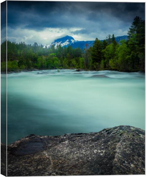The wild river Canvas Print by Hamperium Photography