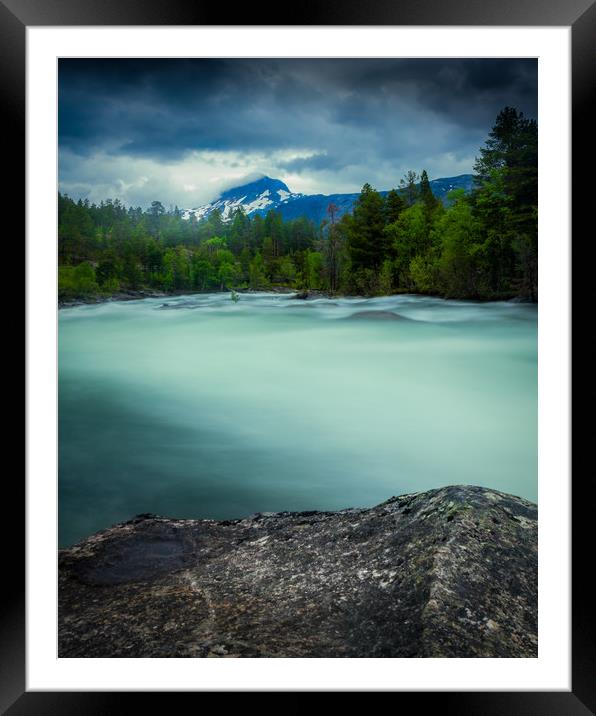 The wild river Framed Mounted Print by Hamperium Photography