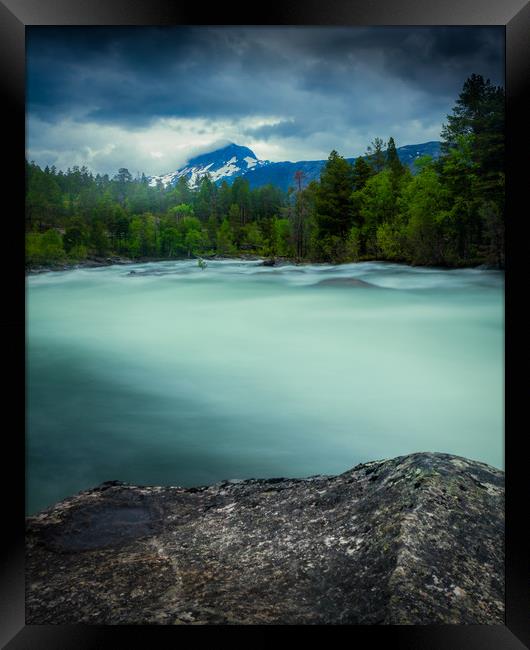 The wild river Framed Print by Hamperium Photography