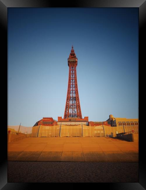 Blackpool Tower  Framed Print by Victor Burnside