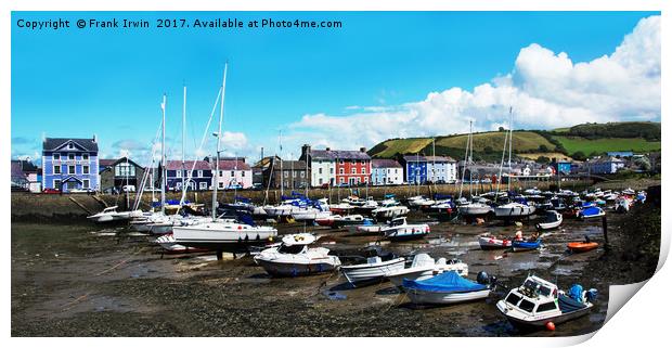 Aberaeron - Tide is out! Print by Frank Irwin