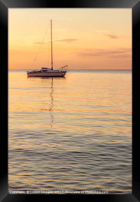 Lonely boat 2 Framed Print by Wayne Lytton