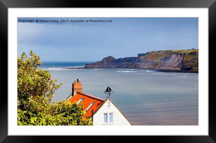 Peaceful Runswick Bay at Sunset Framed Mounted Print by Trevor Camp