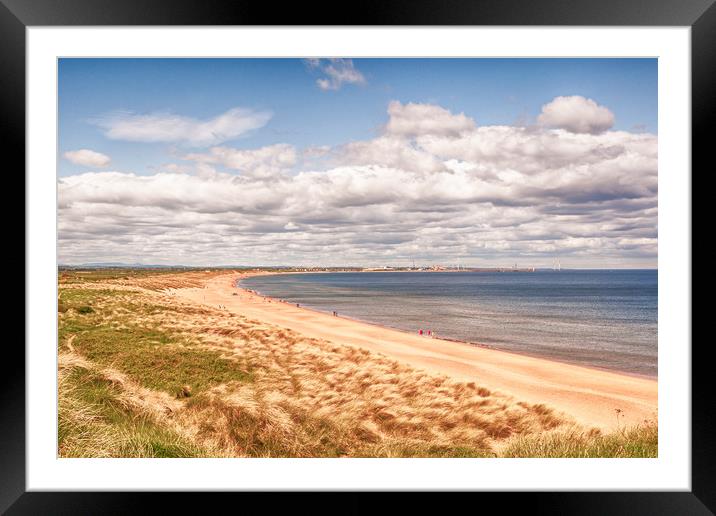The Beach at Seaton Sluice  Framed Mounted Print by Naylor's Photography