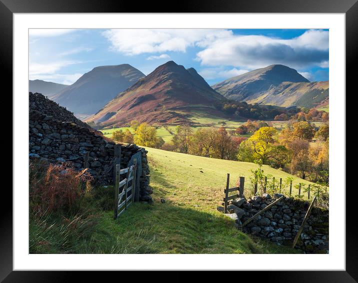 Scope End view, Lake District Framed Mounted Print by John Finney