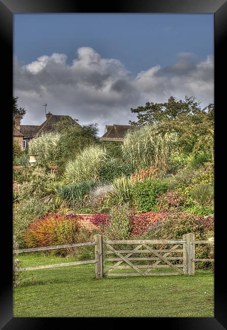 Gated Garden at Leeds Castle Framed Print by Chris Thaxter