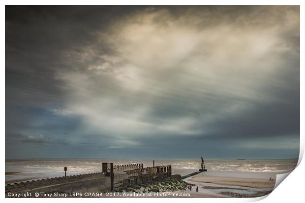 RYE HARBOUR UNDER STORMY SKIES Print by Tony Sharp LRPS CPAGB