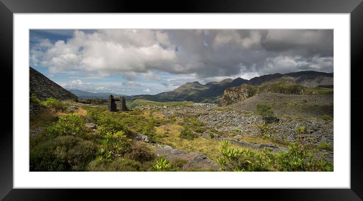 Slate quarry Framed Mounted Print by Rory Trappe